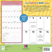 Load image into Gallery viewer, Sellers Publishing The Great Big Grid 2026 17-Month Wall Planner
