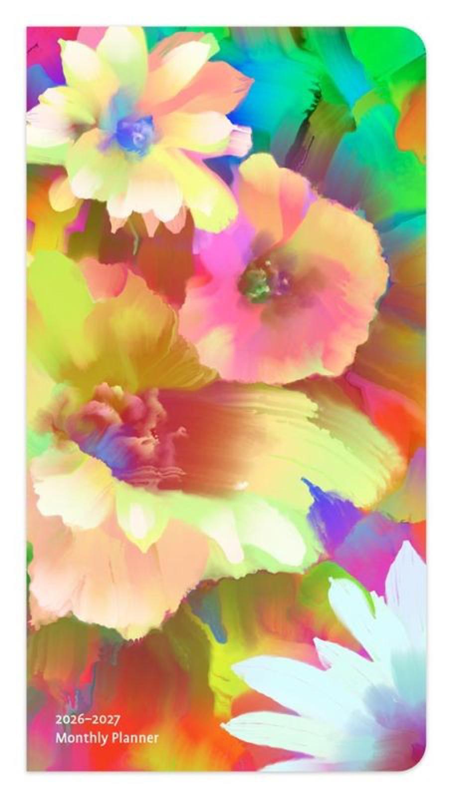 Browntrout Floral Fireworks 2026-2027 Two Year Monthly Pocket Planner