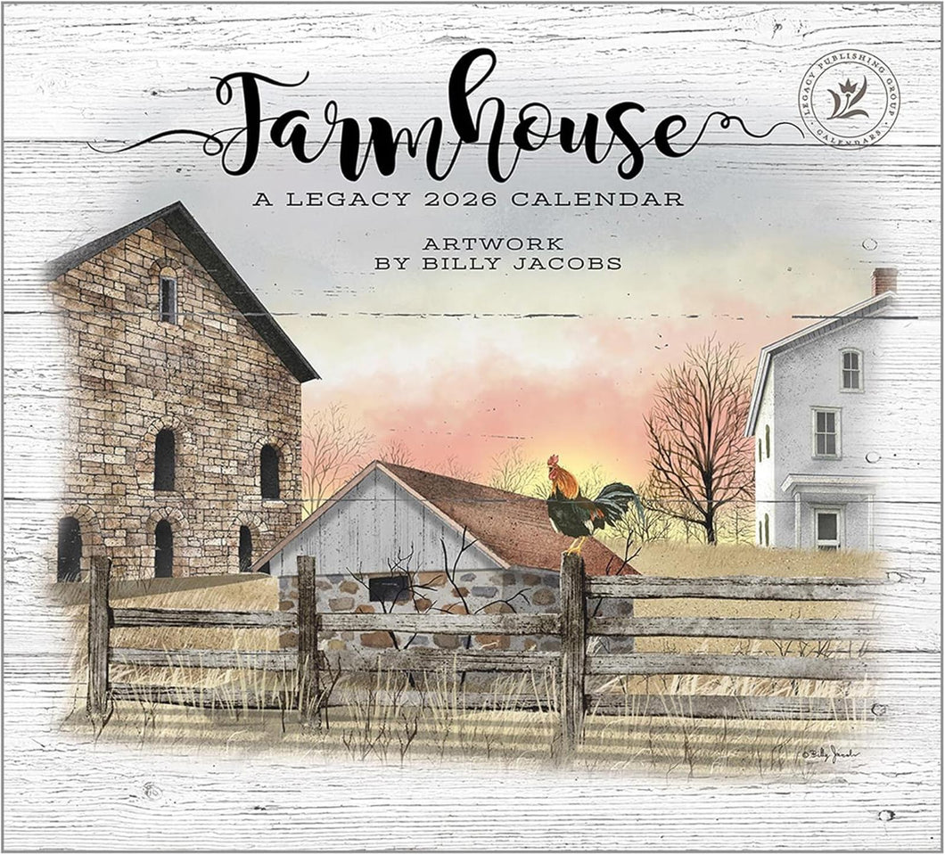 Legacy Farmhouse 2026 Wall Calendar
