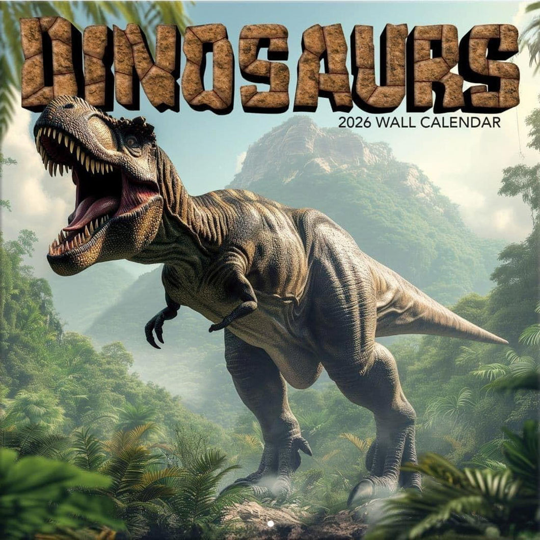 Turner Dinosaurs 12x12 Photo 2026 Wall Calendar