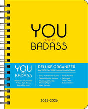 Load image into Gallery viewer, Andrews McMeel You Are a Badass Deluxe Organizer 17-Month 2025-2026 Weekly/Mon
