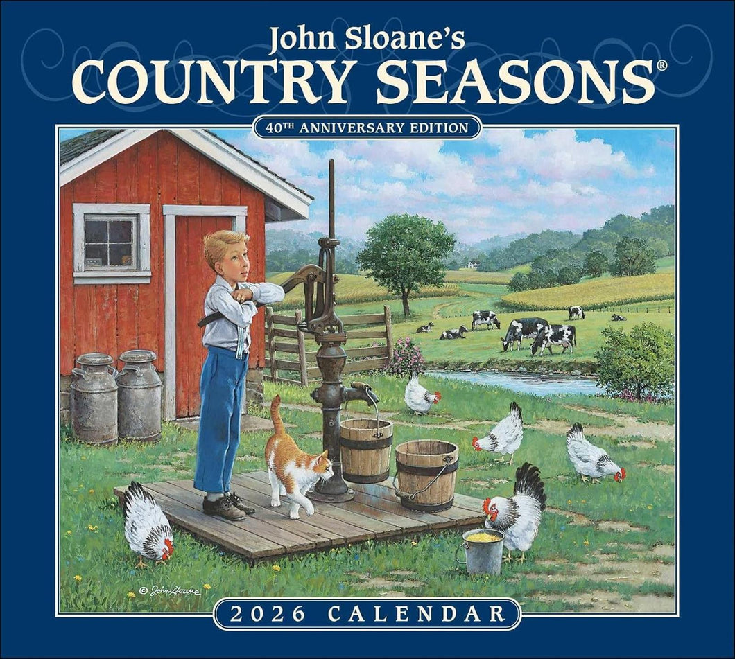 Andrews McMeel John Sloane's Country Seasons® 2026 Deluxe Wall Calendar