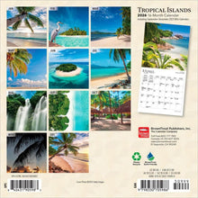 Load image into Gallery viewer, Browntrout Tropical Islands 2026 7 x 7 Mini Calendar
