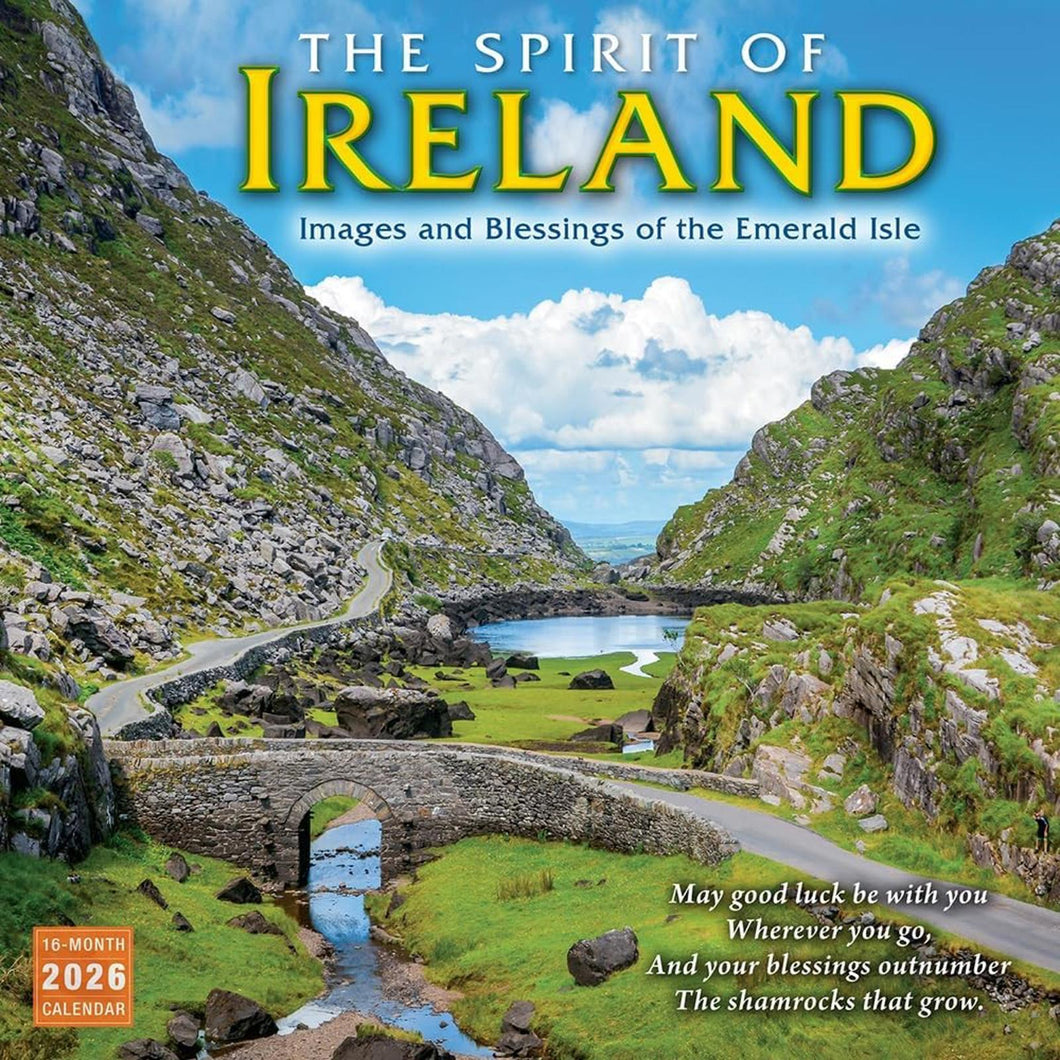 Sellers Publishing The Spirit of Ireland 2026 12 x 12 Wall Calendar