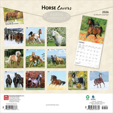 Load image into Gallery viewer, Browntrout Horse Lovers 2026 12 x 12 Wall Calendar
