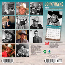 Load image into Gallery viewer, Browntrout John Wayne OFFICIAL 2026 7 x 7 Mini Calendar
