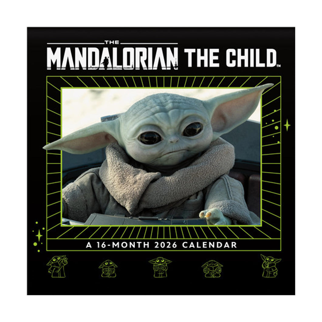 Trends International Star Wars: Mandalorian - Grogu 2026 12 x 12 Wall Calendar