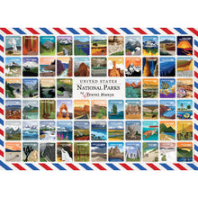 Load image into Gallery viewer, National Parks Travel Stamps 1000 Piece Jigsaw Puzzle

