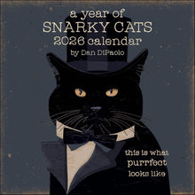 Load image into Gallery viewer, Andrews McMeel A Year of Snarky Cats 12x12 2026 Wall Calendar
