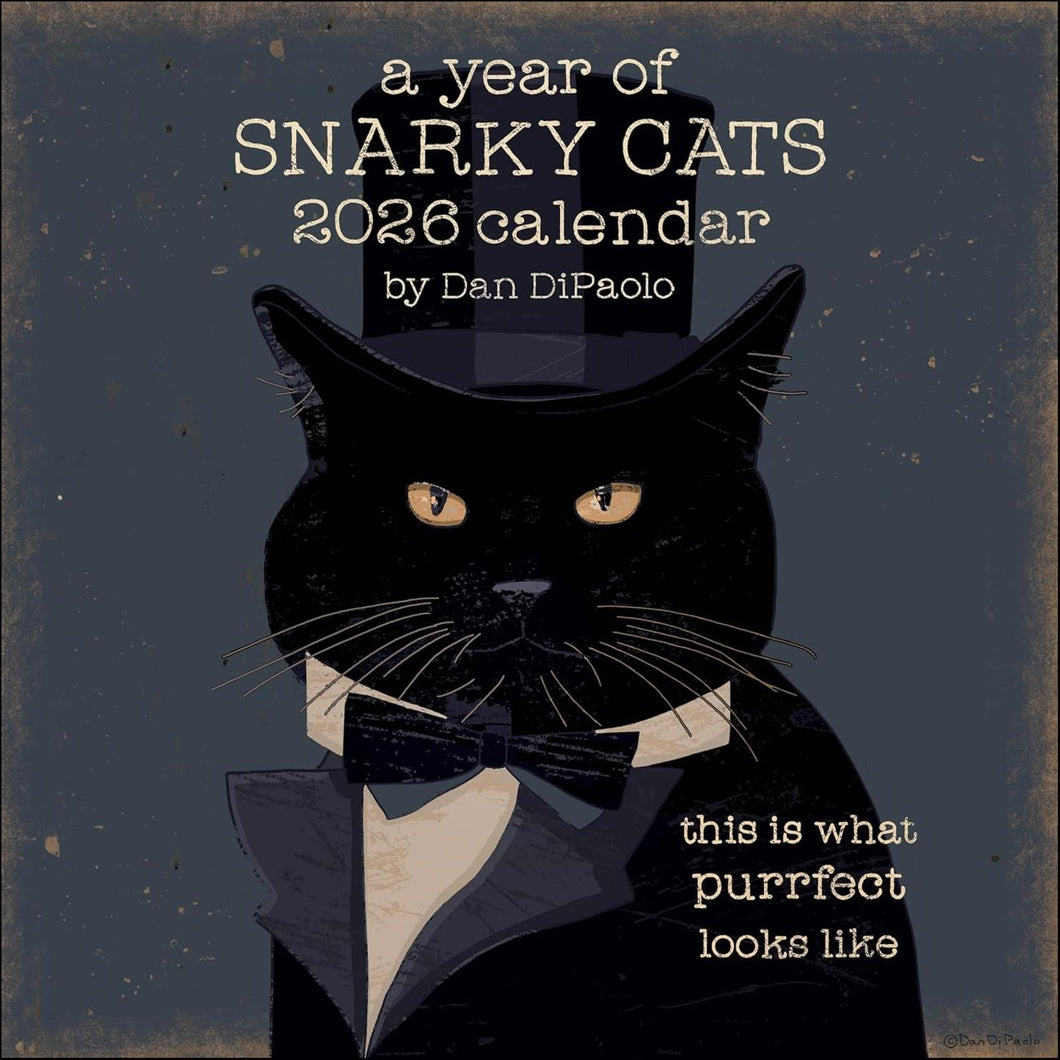 Andrews McMeel A Year of Snarky Cats 12x12 2026 Wall Calendar
