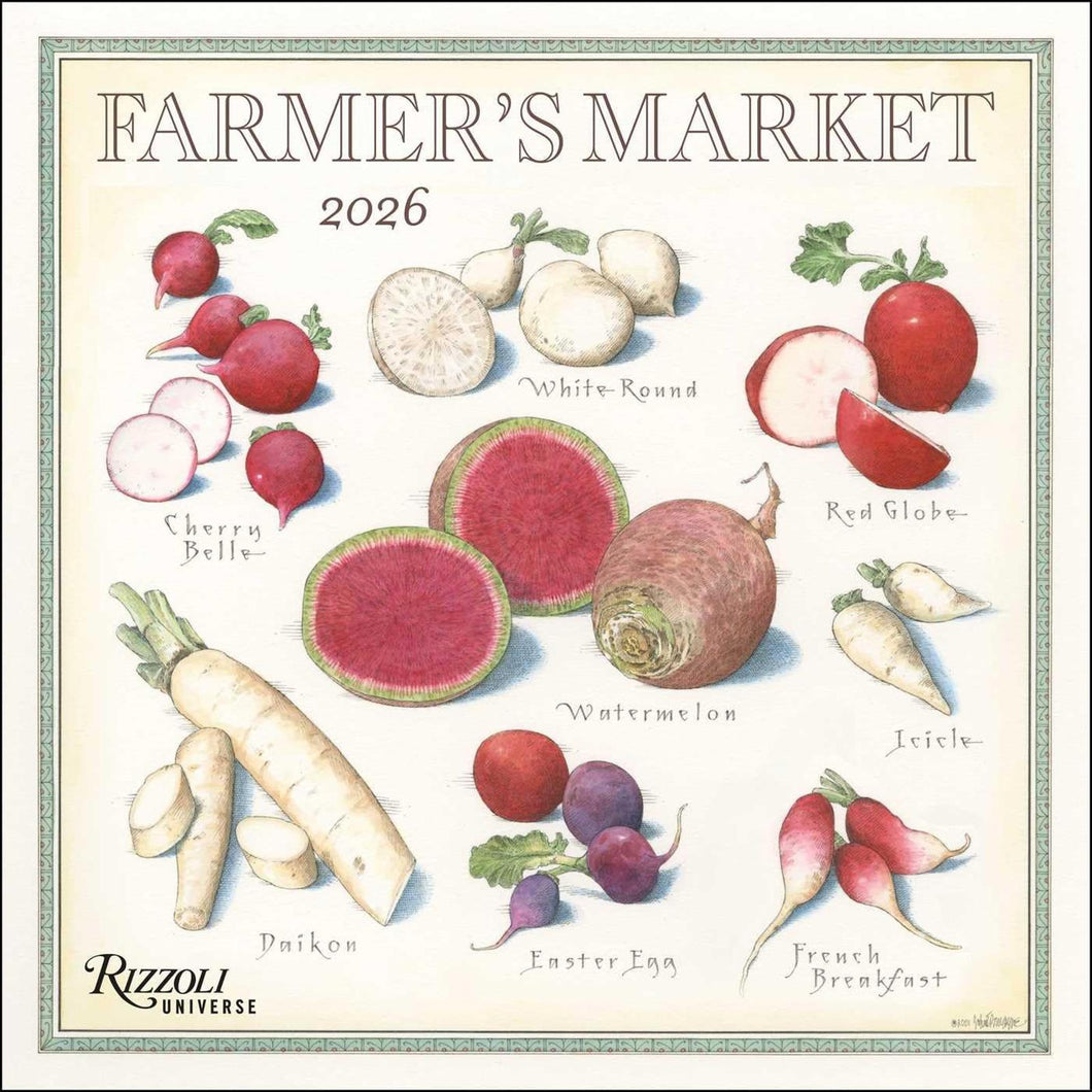 Universe Farmer's Market 12x12 2026 Wall Calendar
