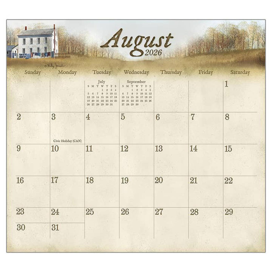 Legacy The Road Home 2026 Magnetic Calendar Pad
