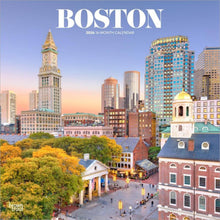 Load image into Gallery viewer, Browntrout Boston 2026 12 x 12 Wall Calendar
