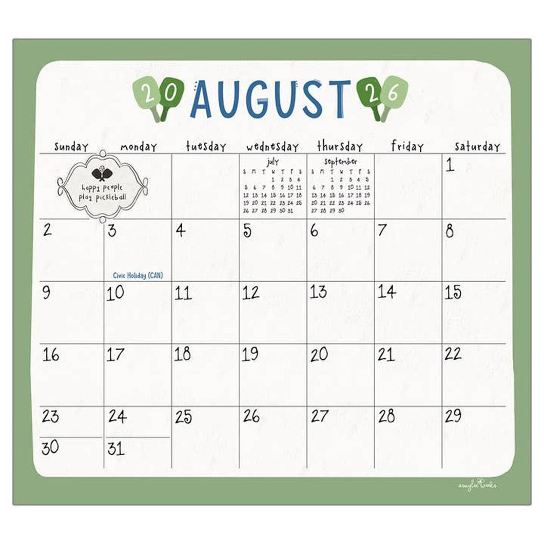 Legacy Pickleball 2026 Magnetic Calendar Pad