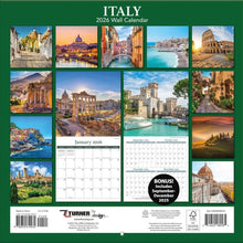 Load image into Gallery viewer, Turner Italy 12x12 Photo 2026 Wall Calendar

