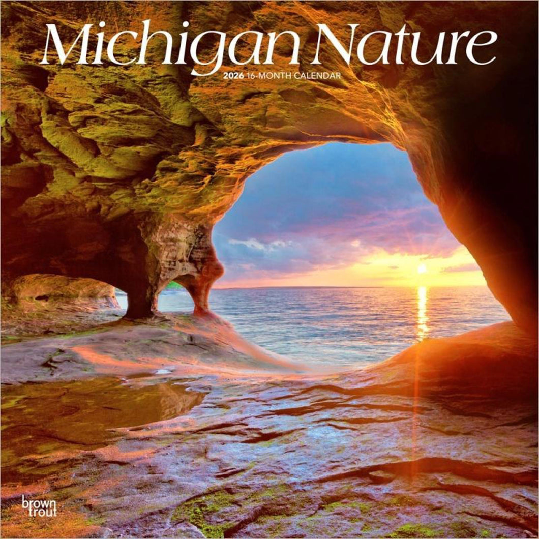 Browntrout Michigan Nature 2026 12 x 12 Wall Calendar