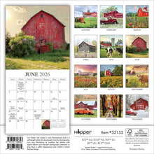 Load image into Gallery viewer, Browntrout Beckoning Barns 2026 7 x 7 Mini Calendar
