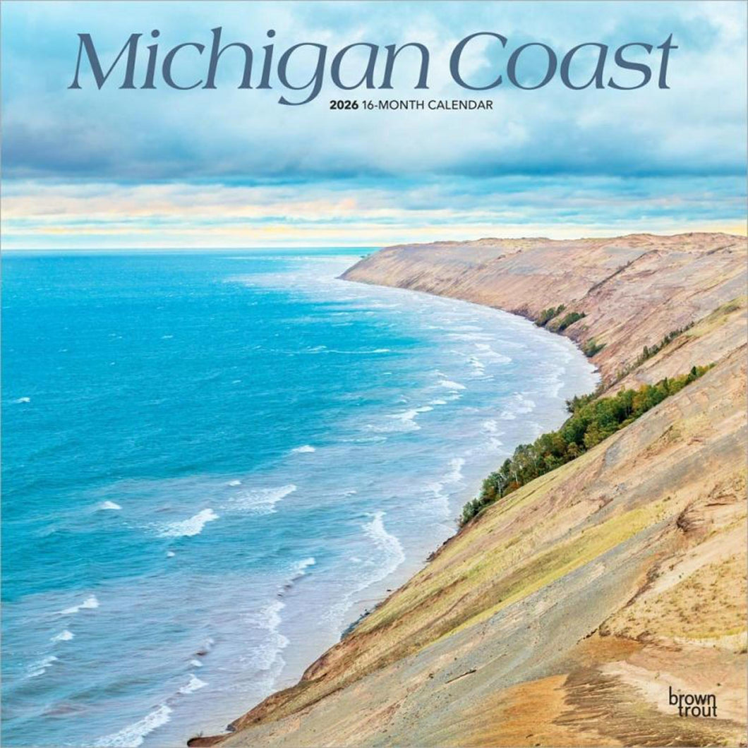 Browntrout Michigan Coast 2026 12 x 12 Wall Calendar