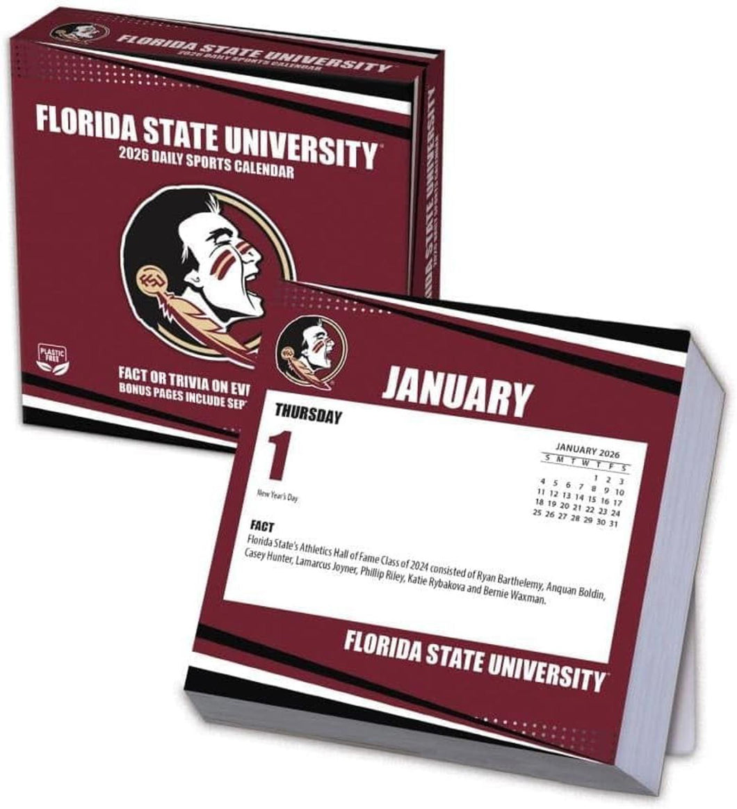 Turner Florida State Seminoles 2026 Daily Box Calendar
