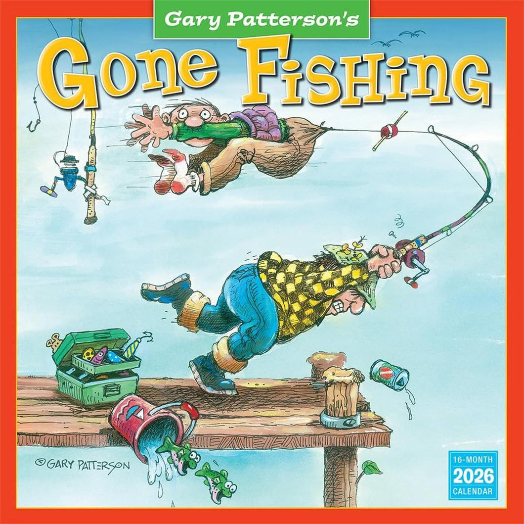 Sellers Publishing Gone Fishing 2026 12 x 12 Wall Calendar