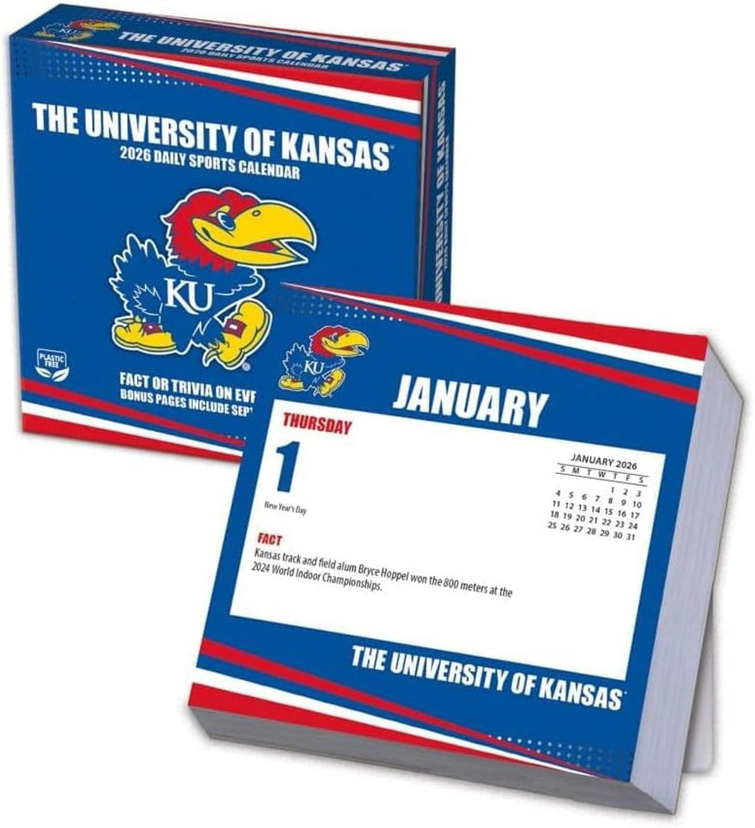 Turner Kansas Jayhawks 2026 Daily Box Calendar