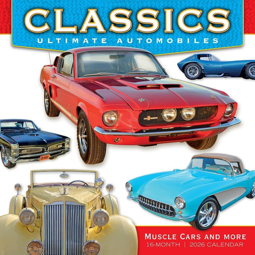 Sellers Publishing Classics: Ultimate Automobile 2026 12 x 12 Wall Calendar