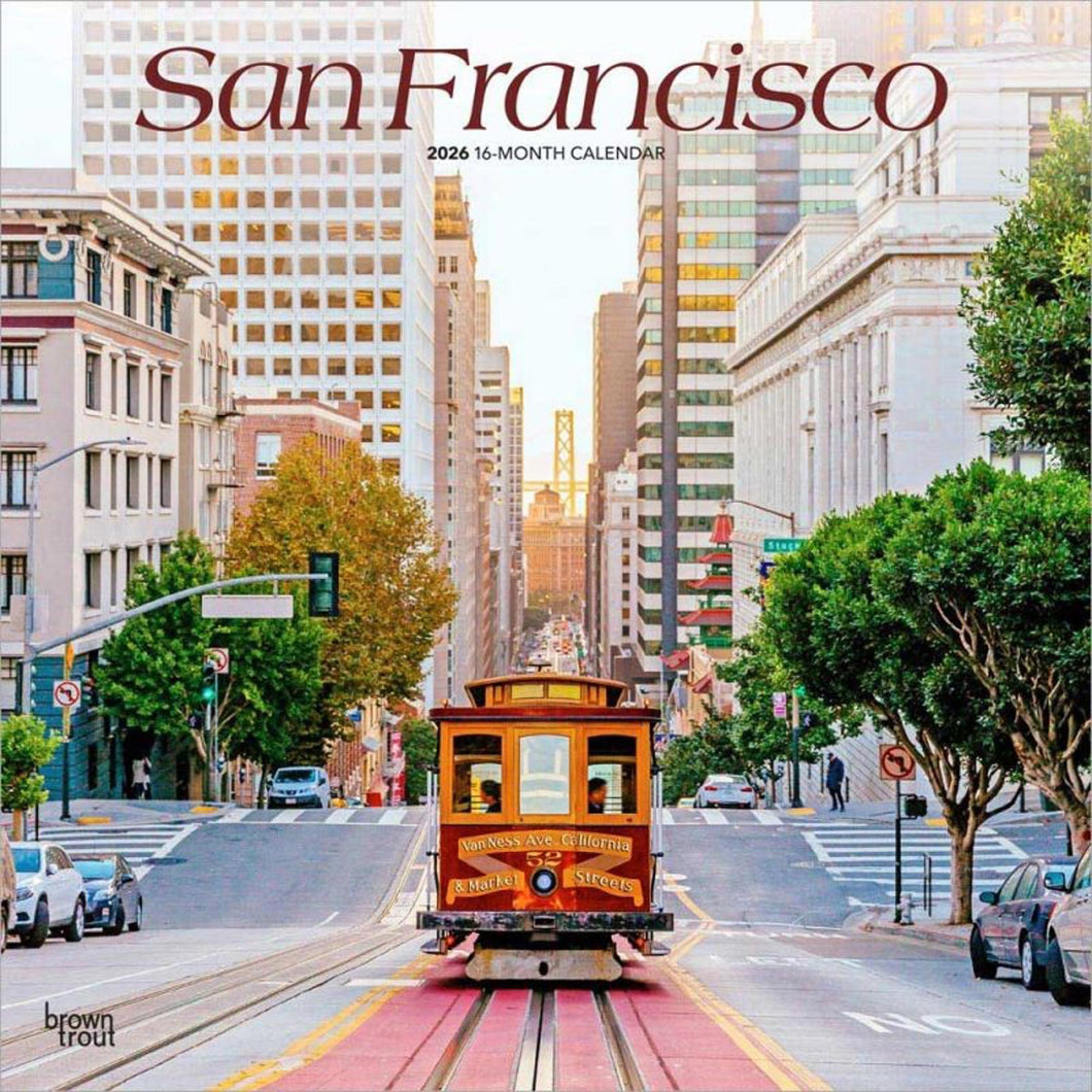 Browntrout San Francisco 2026 12 x 12 Wall Calendar