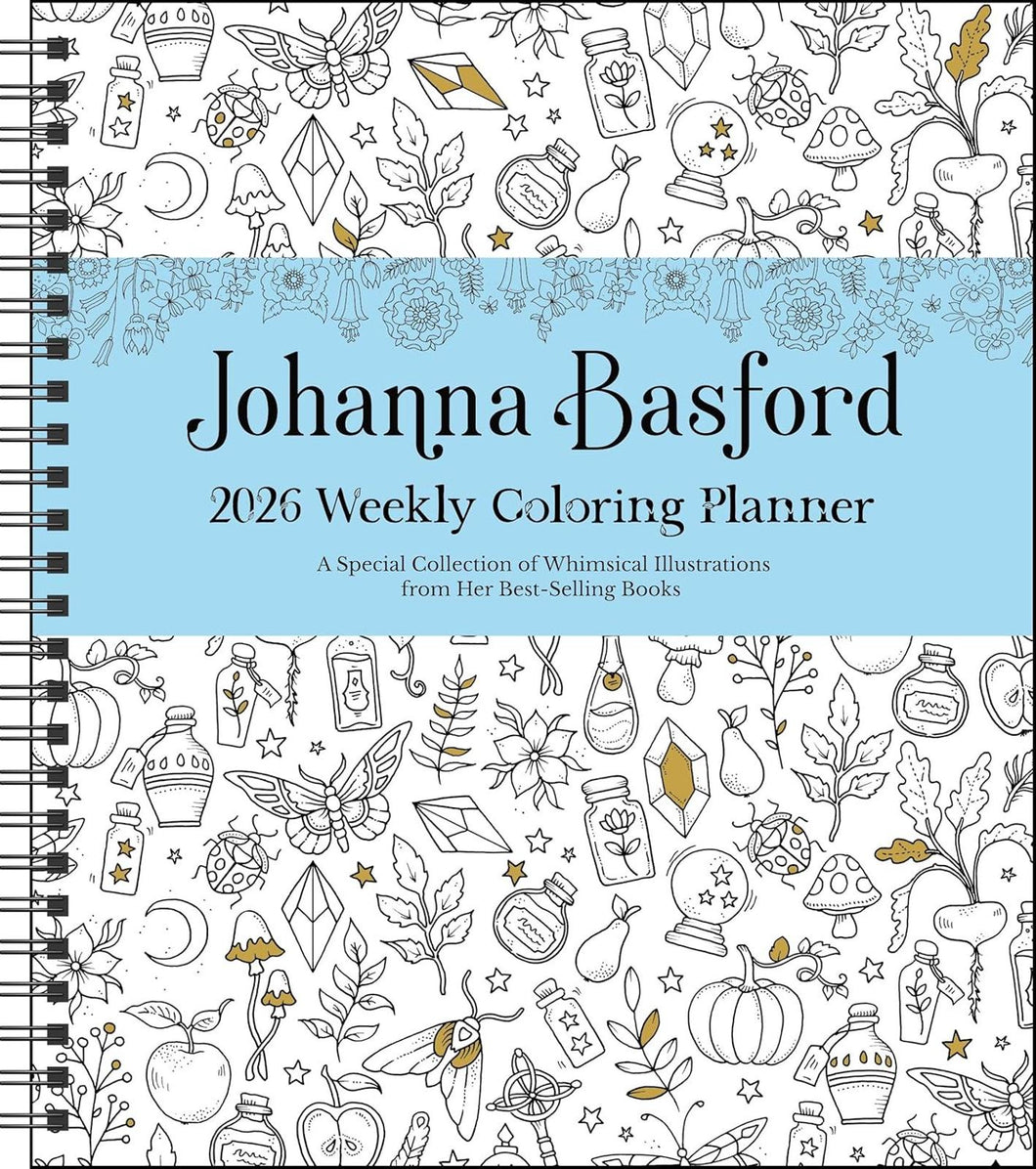 Andrews McMeel Johanna Basford 12-Month 2026 Weekly Coloring Calendar