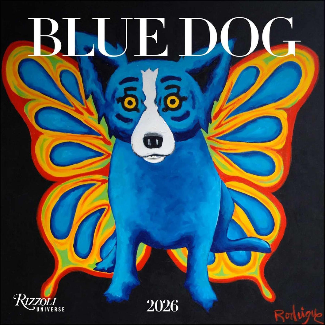 Universe Blue Dog 12x12 2026 Wall Calendar