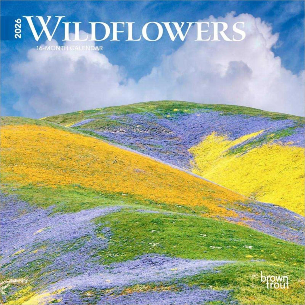 Browntrout Wildflowers 2026 7 x 7 Mini Calendar