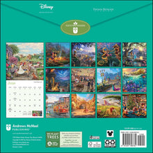 Load image into Gallery viewer, Andrews McMeel Thomas Kinkade Disney Dreams Collectio 12x12 2026 Wall Calendar
