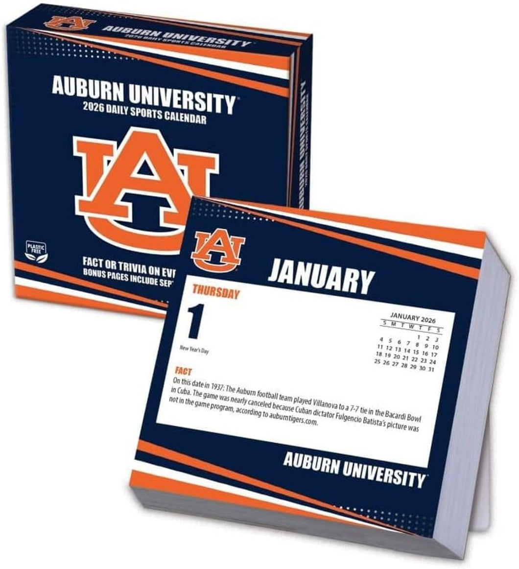 Turner Auburn Tigers 2026 Daily Box Calendar