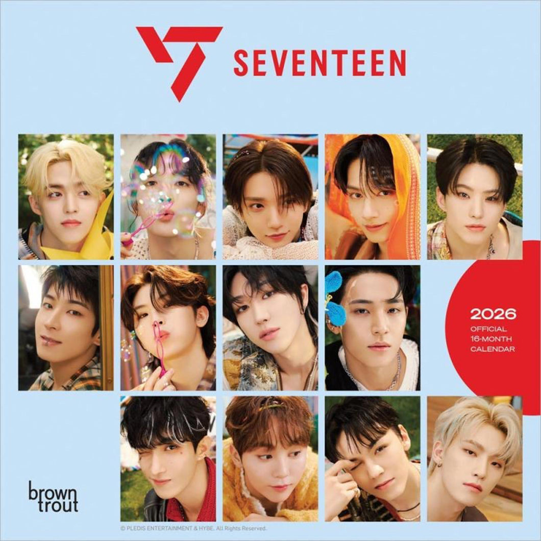 Browntrout Seventeen OFFICIAL 2026 7 x 7 Mini Calendar