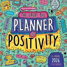 Load image into Gallery viewer, Sellers Publishing The Great Big Planner of Positivity 2026 17-Month Wall Plan
