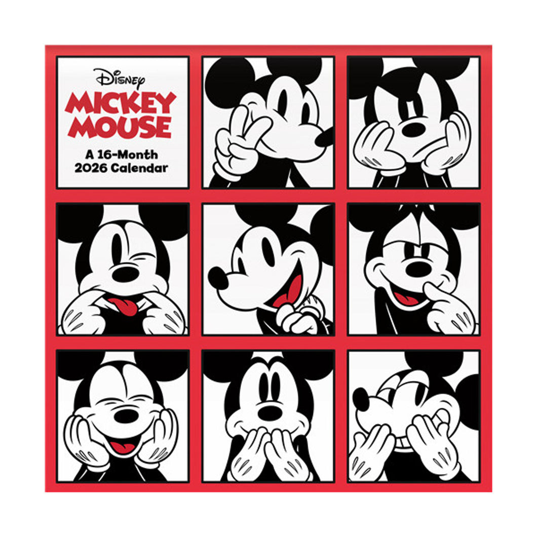 Trends International Mickey Mouse: Expressions 2026 12 x 12 Wall Calendar