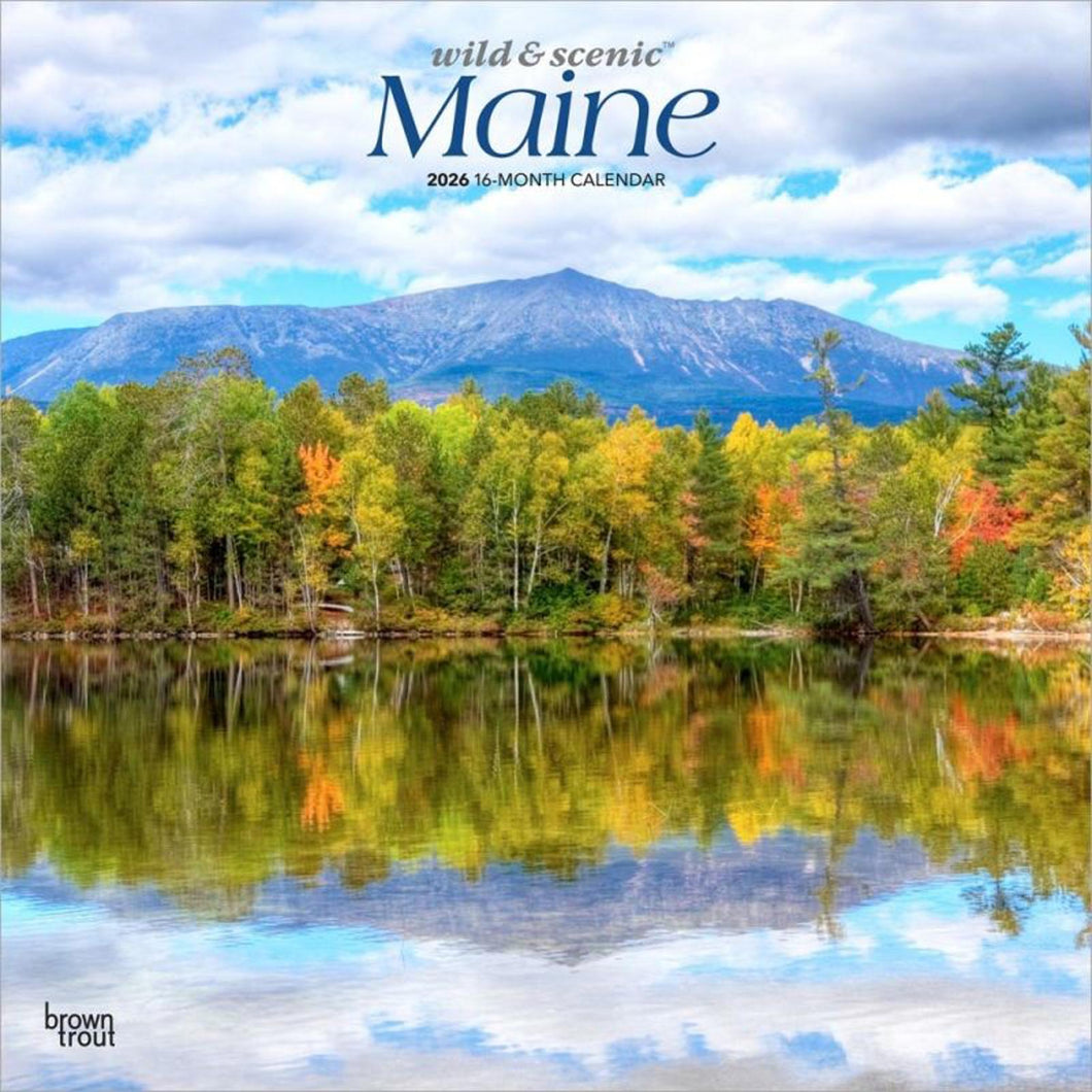 Browntrout Maine Wild & Scenic 2026 12 x 12 Wall Calendar