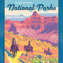 Load image into Gallery viewer, Sellers Publishing Illustrated National Parks 2026 7 x 7 Mini Calendar
