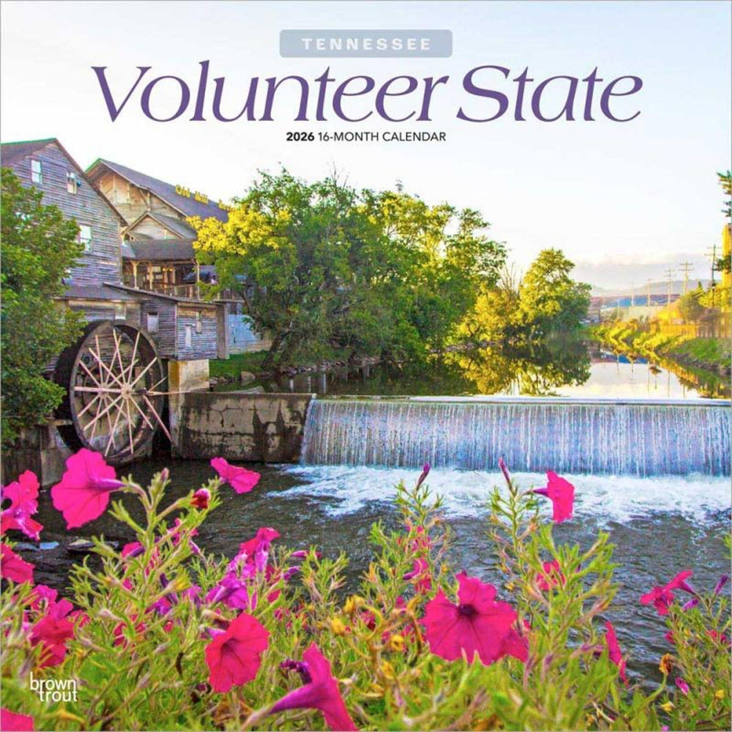 Browntrout Volunteer State 2026 12 x 12 Wall Calendar