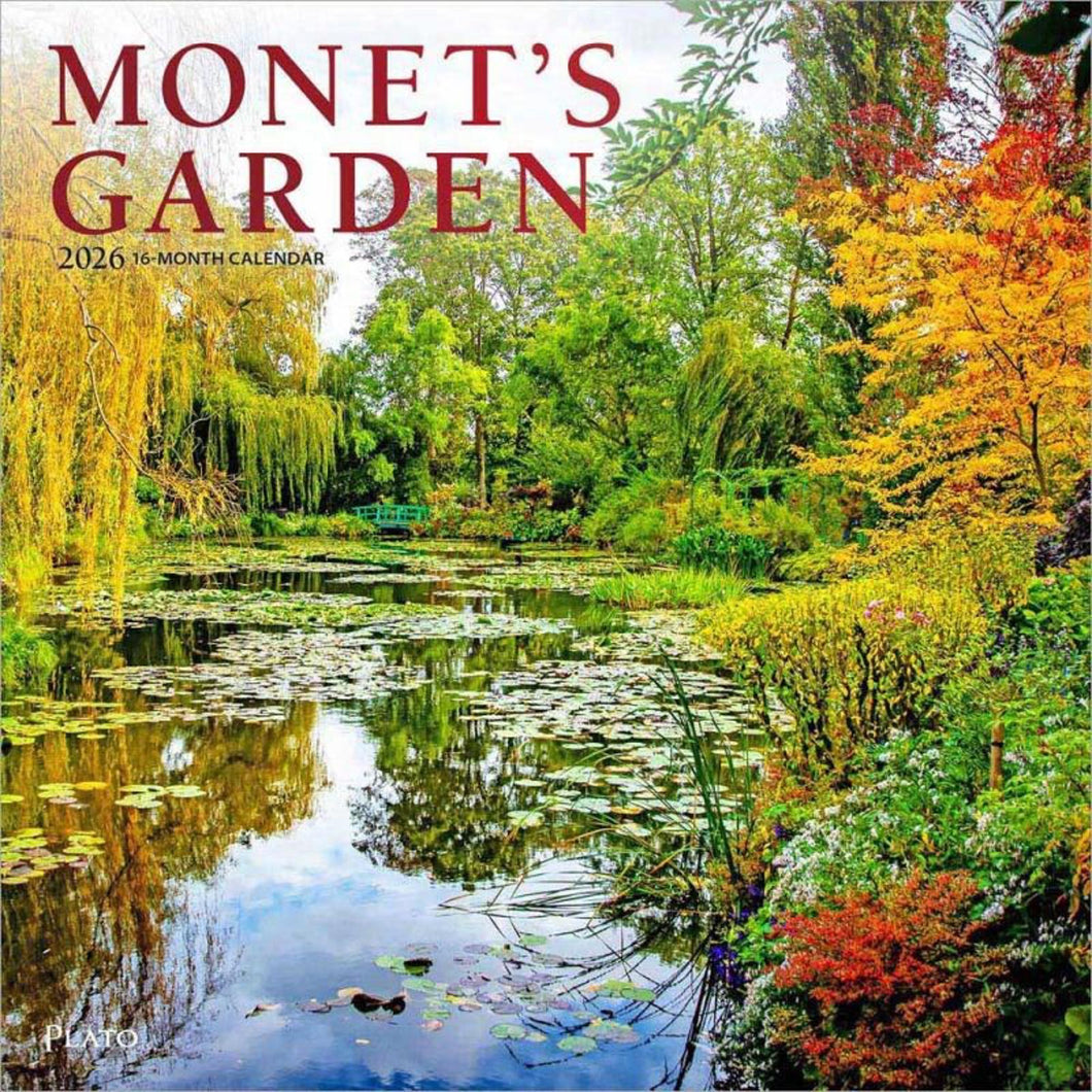 Browntrout Monet's Garden 2026 12 x 12 Wall Calendar