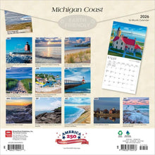 Load image into Gallery viewer, Browntrout Michigan Coast 2026 12 x 12 Wall Calendar
