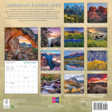 Load image into Gallery viewer, Sellers Publishing American Landscapes 2026 12 x 12 Wall Calendar
