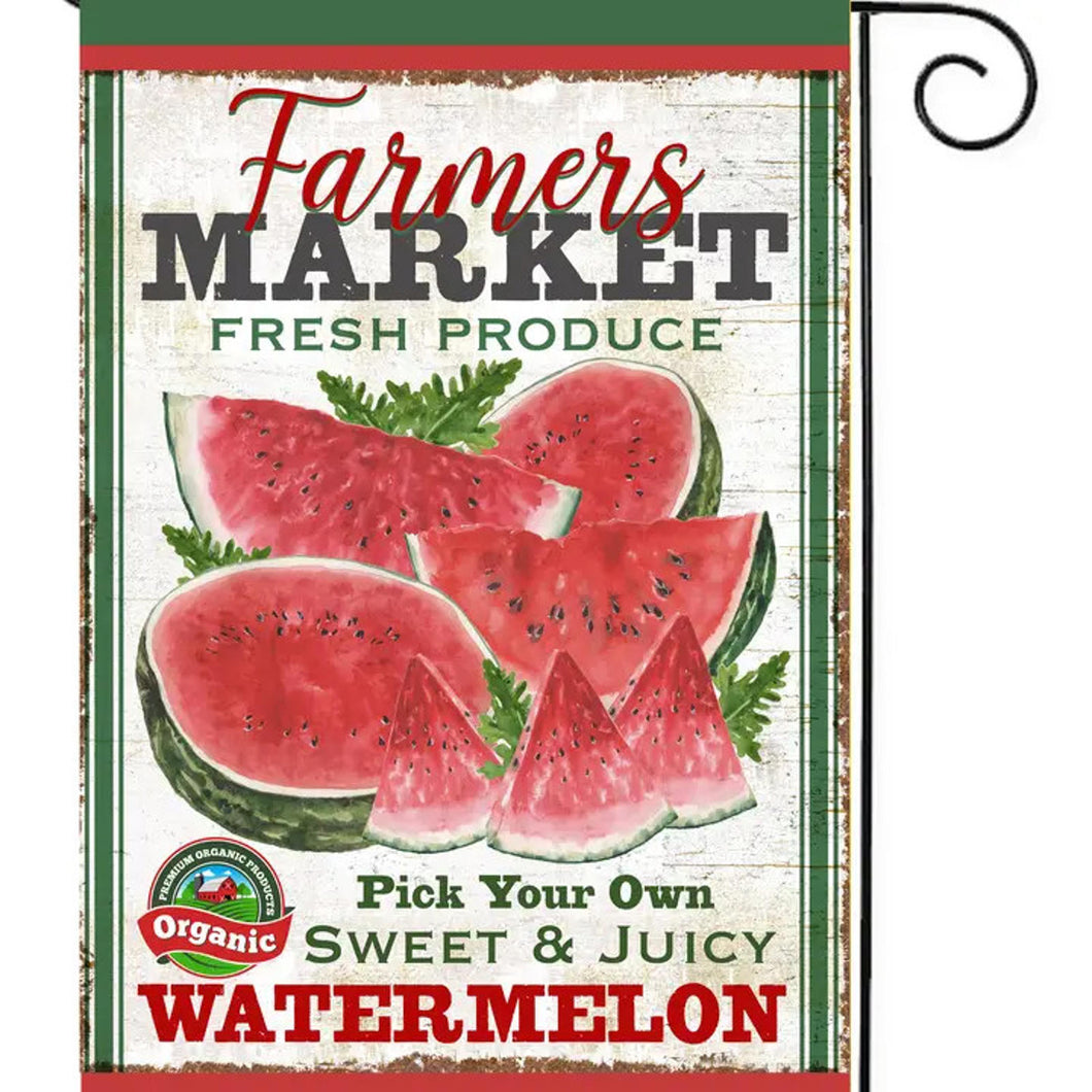 Flags Galore Farmers Watermelon Garden Flag