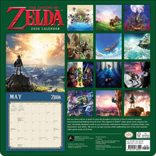 Load image into Gallery viewer, Harry Abrams Legend of Zelda 12x12 2026 Wall Calendar
