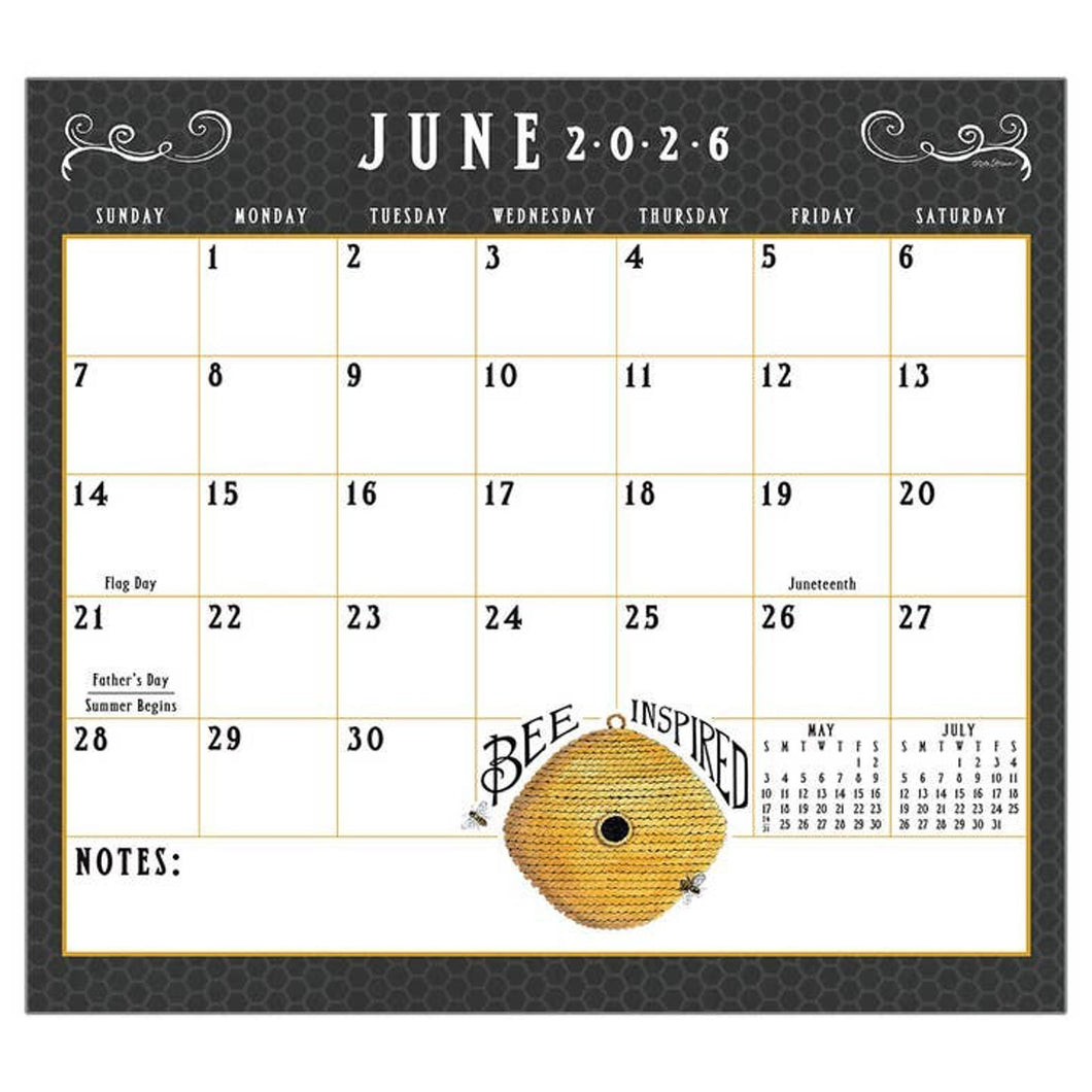 Legacy Bee-U-Tiful Life 2026 Magnetic Calendar Pad