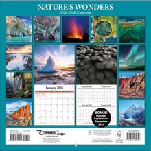 Load image into Gallery viewer, Turner Nature&#39;s Wonders 12x12 Photo 2026 Wall Calendar
