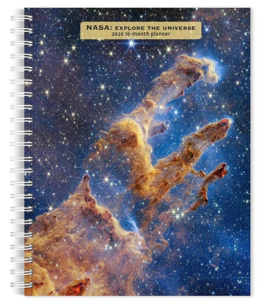 Browntrout NASA Explore the Universe 2026 6 x 7.75 Weekly Engagement Planner
