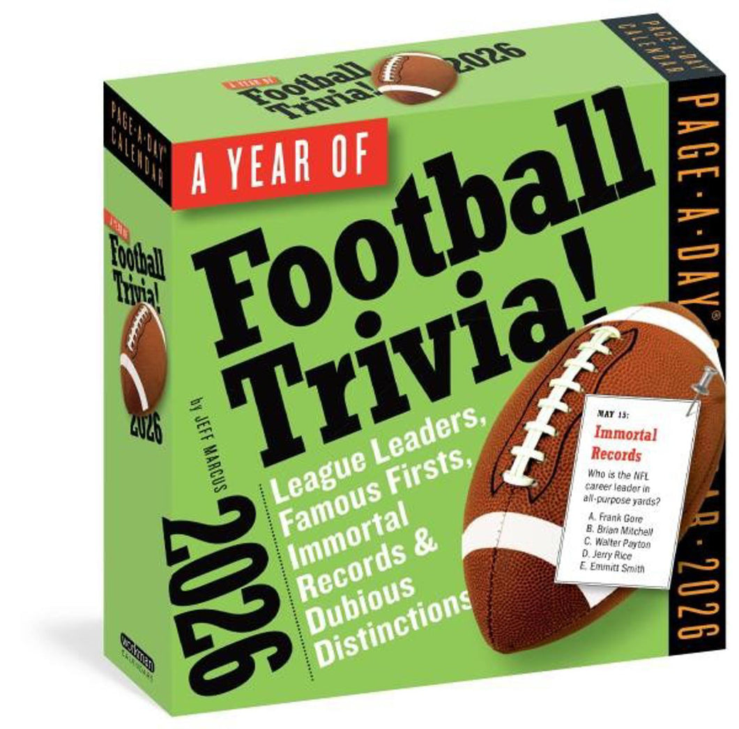 Workman Year of Football Trivia! 2026 Page-A-Day Calendar