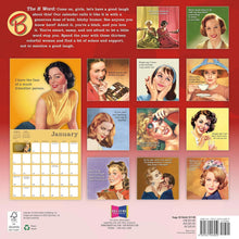 Load image into Gallery viewer, Sellers Publishing The B Word 2026 12 x 12 Wall Calendar

