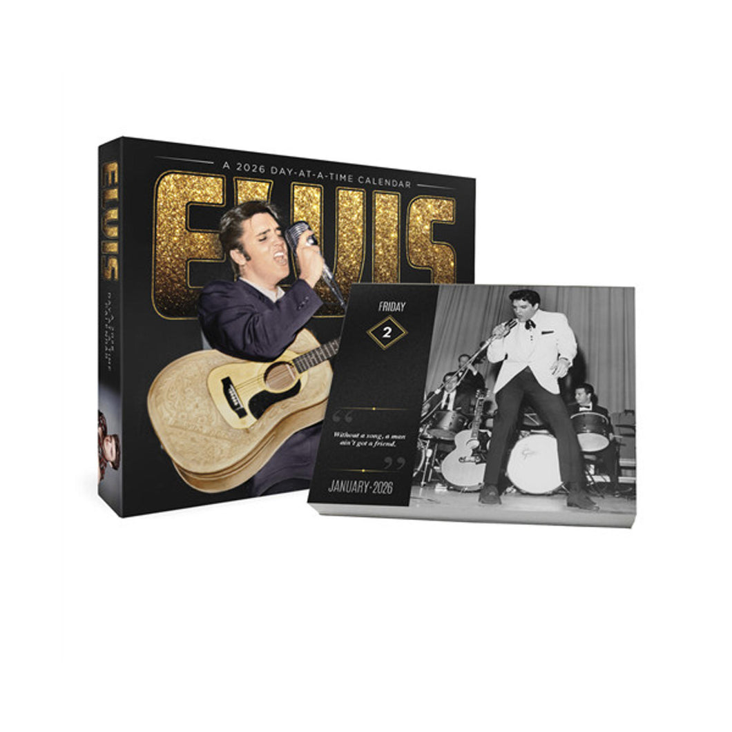 Trends International Elvis Presley 2026 Day-at-a-Time Box Calendar
