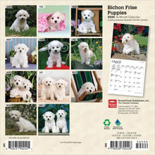 Load image into Gallery viewer, Browntrout Bichon Frise Puppies 2026 7 x 7 Mini Calendar
